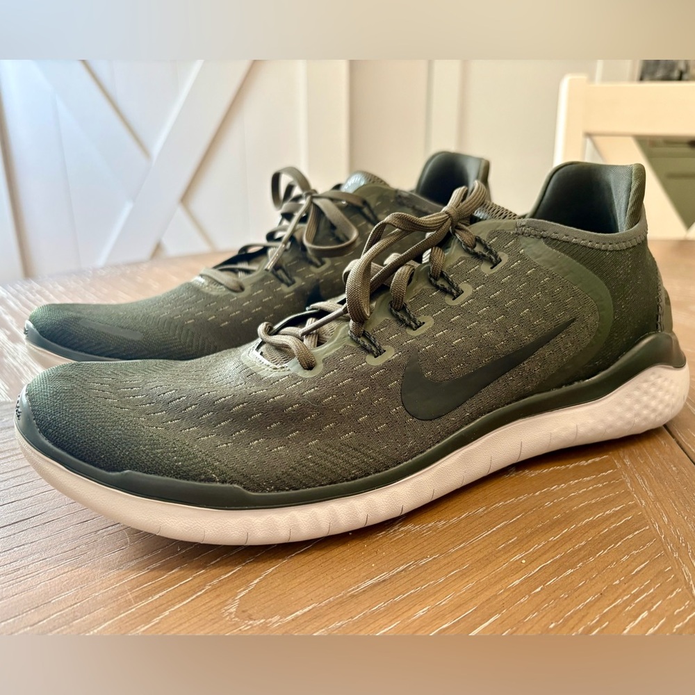 Nike Free RN 2018 'Cargo Khaki' - Like New used MENS SIZE 12